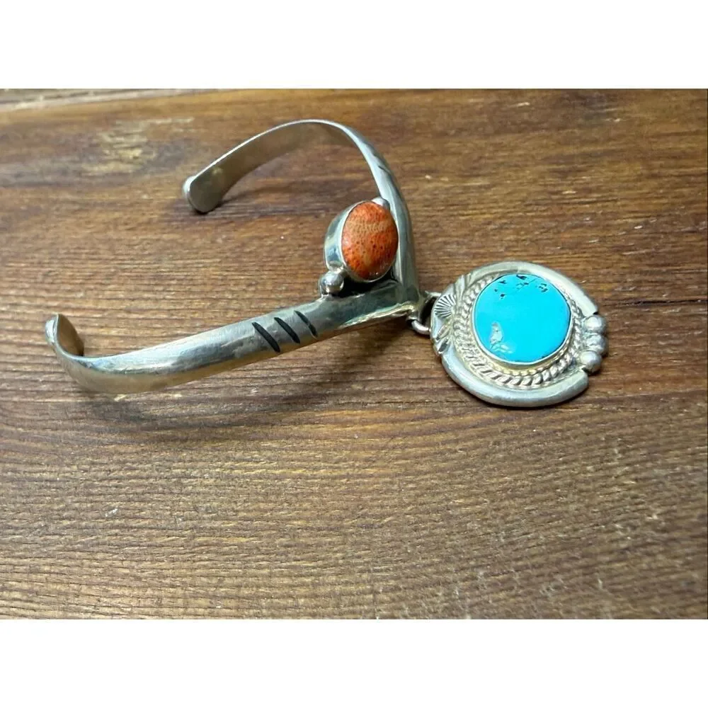 Signed Authentic Southwestern cuff bracelet